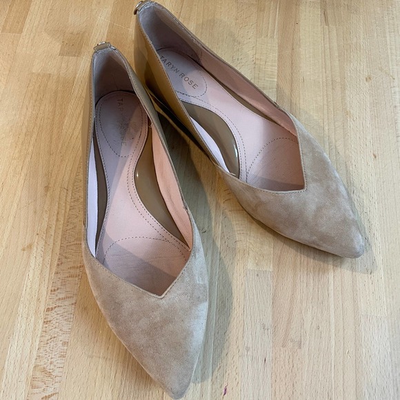 Taryn Rose "Francine" Suede and Patent Leather Flats - Picture 7 of 10